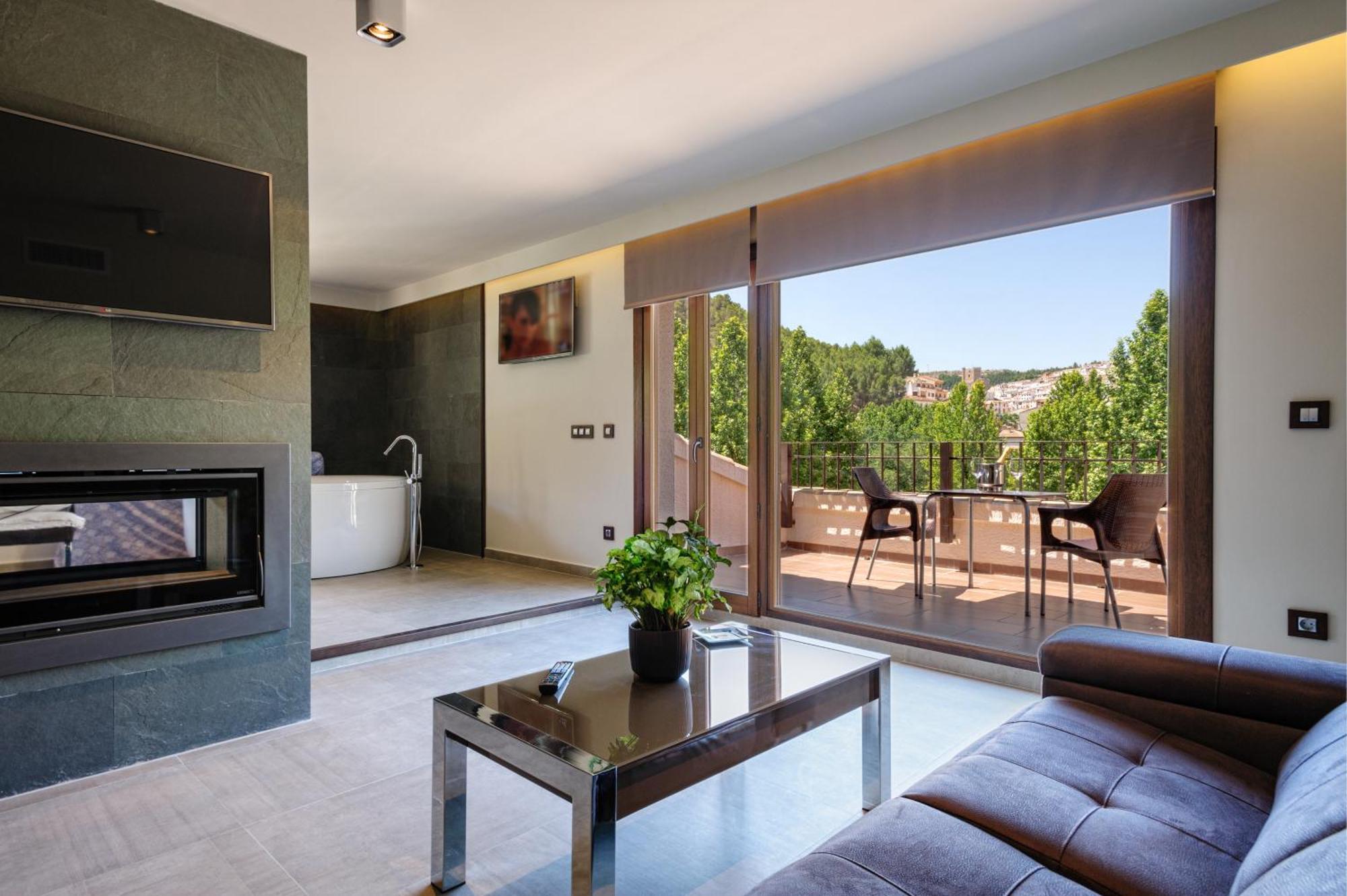 Suites Finca Los Olivos Alcala del Jucar Rum bild